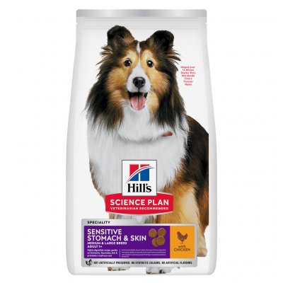 Hill's Science Plan Sensitive Stomach & Skin pro dospělé psy s kuřecím 14 kg – Hledejceny.cz