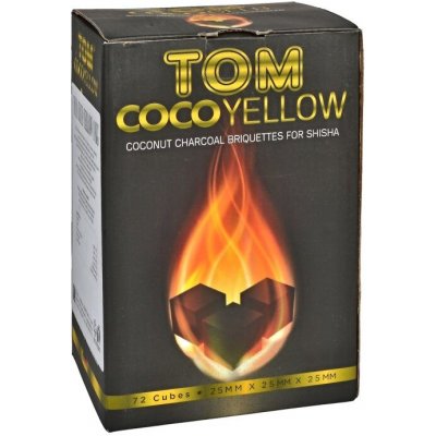 Tom Cococha Uhlíky Yellow kokosové dlouhohořící 1kg – Zboží Mobilmania