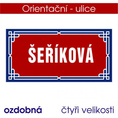 Cedule - orientační - ozdobná - Plast tl. 5 mm / 30x15 cm – Zboží Dáma