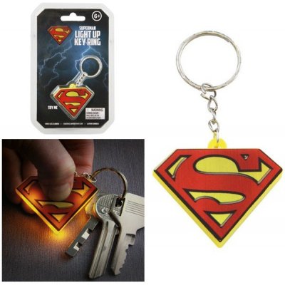 Přívěsek na klíče DC COMICS Key Chain with Light Superman x1 – Zboží Mobilmania