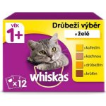 Whiskas 1+ Adult drůbeží výběr v želé 12 x 85 g – Zbozi.Blesk.cz