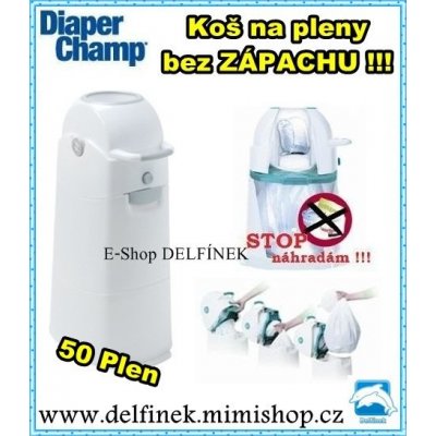 Diaper Champ Medium stříbrný od 3 001 Kč - Heureka.cz