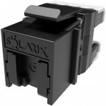 Solarix keystone c6 UTP RJ45 černý samořezný SXKJ-6-UTP-BK-SA – Zboží Mobilmania