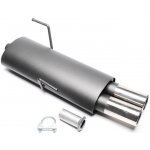 TA Technix sportovní výfuk Peugeot 206 Hatchback 1.1 / 1.4 / 1.6 / 1.9 / 2.0, 2x 76 mm rovná nerezová koncovka s pertlem – Hledejceny.cz