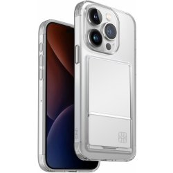 Pouzdro UNIQ Air Fender ID iPhone 15 Pro Max, Nude čiré