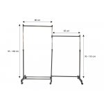 HomeLife Twin 162 x 160 x 43 cm černý – Zboží Dáma