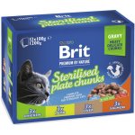Brit Premium Cat Sterilised Liver 12 x 100 g – Sleviste.cz