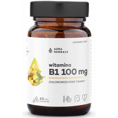Aura Herbals Vitamin B1 100 mg 60 kapslí – Hledejceny.cz