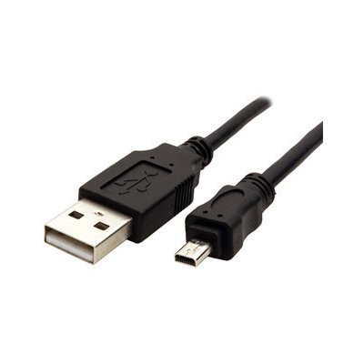 Logo 31180 USB 2.0, USB A M-8 pin M, 1.8m, černý – Zboží Mobilmania