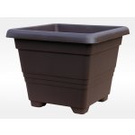 Plastia Květináč Begonia 50x50 cm čokoláda – Sleviste.cz