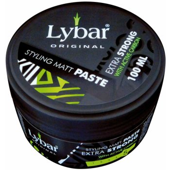 Lybar Original stylingová matující pasta na vlasy extra silně tužící s aktivním uhlím 100 ml