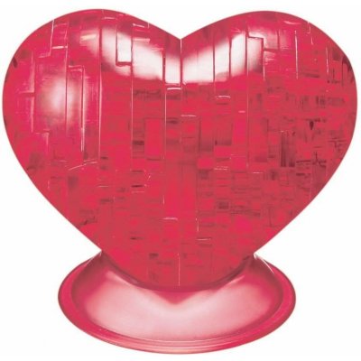 HCM KINZEL 3D Crystal puzzle Srdce červené 46 ks – Zboží Mobilmania