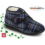 Mjartan Shoes Pánská uzavřená domácí obuv MJ816K88 modrá – Zboží Mobilmania