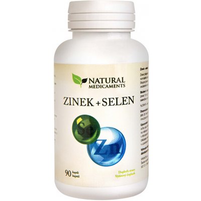 Natural Medicaments Zinek + selen 90 kapslí – Hledejceny.cz