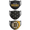 Rouška Foco roušky Boston Bruins set dospělá 3 ks