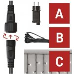 Emos Základní sada pro spoj. řetězy Standard rampouchy 2,5m venkovní studená bílá časovač 1 ks krabice – Hledejceny.cz