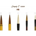 Štětec Simply-T Academy HB88 - kaligrafický – Zboží Dáma