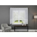 Dekorační oblouková krátká záclona na žabky KINGA 160 bílá 400x160 cm MyBestHome – Hledejceny.cz
