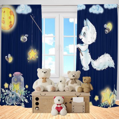 IMPAR Závěsy White fox (Rozměr : 140x250, Materiál: Blackout) – Hledejceny.cz