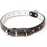 BAFPET Kožený obojek podšitý zdobený nýty – Zbozi.Blesk.cz