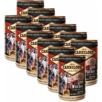 Carnilove Dog Wild Meat Lamb & Wild Boar 12 x 400 g – Hledejceny.cz