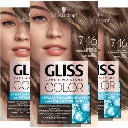 Schwarzkopf Gliss Color barva na vlasy chladná popelavá blond 7-16