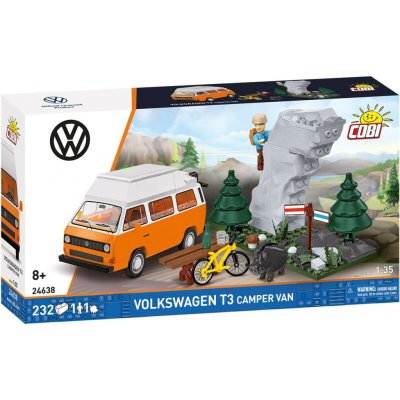 Cobi 24638 Volkswagen T3 Camper Van, 1:35, 232 k, 2 f – Zboží Dáma