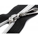 Prima-obchod Spirálový zip No 7 délka 80 cm se stříbrnými zoubky, barva 322 černá – Hledejceny.cz