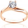 Prsteny Savicki zásnubní prsten růžové zlato diamant PI R D 00045