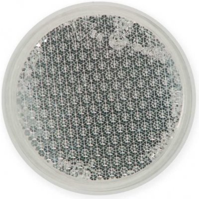 Odrazka kulatá bílá průměr 60 mm se šroubem M5 | Zboží Auto