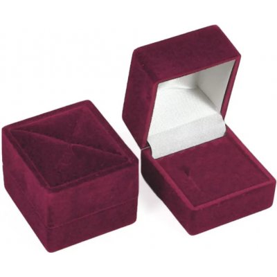 Zlatnictví Zlatíčko Krabička sametová obdelník bordó RE02-A10 – Hledejceny.cz