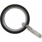 Gardinia Záclonové kroužky Elba s kluznou vložkou kamenná šedá 12 cm x 3 cm – Hledejceny.cz