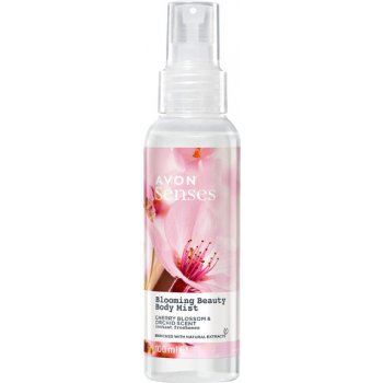 Avon Naturals tělový sprej s vůní třešňového květu a orchideje 100 ml