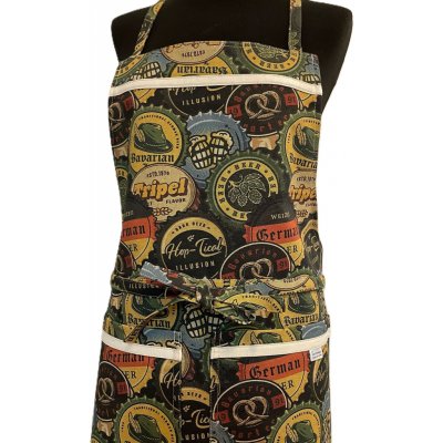 Mks & Porizbags Pánská zástěra: Korunkové pivní zátky – Zboží Dáma