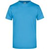Pánské Tričko James+Nicholson základní triko ve vysoké gramáži bez bočních švů modrá blankytná JN002