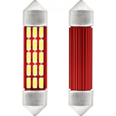 AMIO 2ks žárovka LED Festoon 12/24V SV41mm čirá CANBUS – Hledejceny.cz