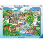 Ravensburger rámové Návštěva v ZOO 45 dílků – Sleviste.cz