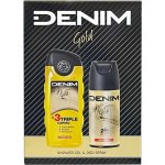 Denim Gold deospray 150 ml + sprchový gel 250 ml dárková sada – Hledejceny.cz