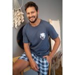 Doctor nap PMB.4416 pánské pyžamo krátké modré – Zboží Dáma