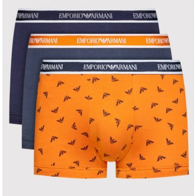 Emporio Armani pánské boxerky 111357 2R717 96735 tm.modrá/oranžová