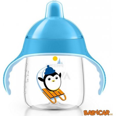 Avent hrneček pro první doušky Premium 260ml saně/modrá – Zboží Dáma