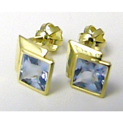 Klenoty Budín dámské zlaté pecičky s modrými akvamaríny na šroubek 236040918 – Zboží Dáma Klenoty Budín dámské zlaté pecičky s modrými akvamaríny na šroubek 236040918 – Zboží Dáma