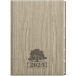 Ctirad Wood A5 denní 2025 světle hnědá – Zboží Živě