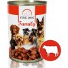 Konzerva pro psy Fine Dog Family s hovězím 415 g