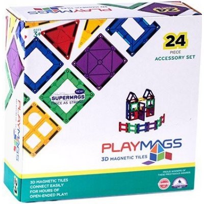 PLAYMAGS PLM162 Magnetická stavebnice sada 24 KS – Hledejceny.cz