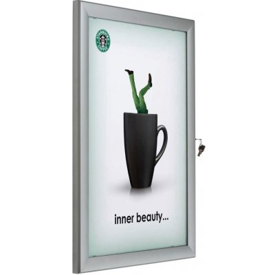 A-Z Reklama CZ uzamykatelná vitrína na plakát formátu USBNU000B2 B2 – Zboží Mobilmania