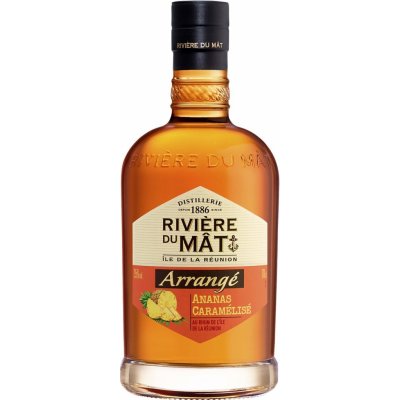 Riviére du Mat Arrange Ananas Caramelisé 35% 0.7 l (holá láhev) – Zboží Dáma