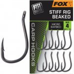 Fox Carp Hook Stiff Rig Beaked vel.4 10 ks – Zboží Mobilmania