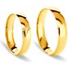 Prsteny Savicki Snubní prsteny žluté zlato půlkulaté K36 10 23 4 Z