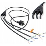 Berge Šňůra Zasilający 2m 3x0,75 Rozgałęźnik 1/3 z Uziemieniem – Zboží Mobilmania